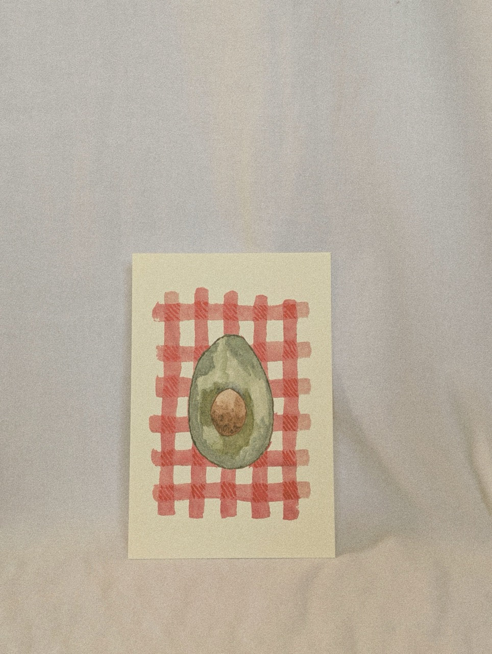 an avocado - art print.