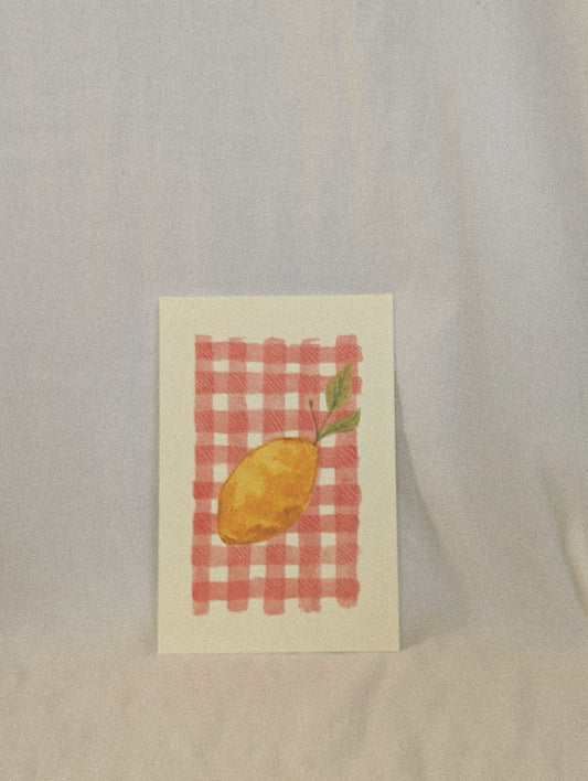 lemon - art print.