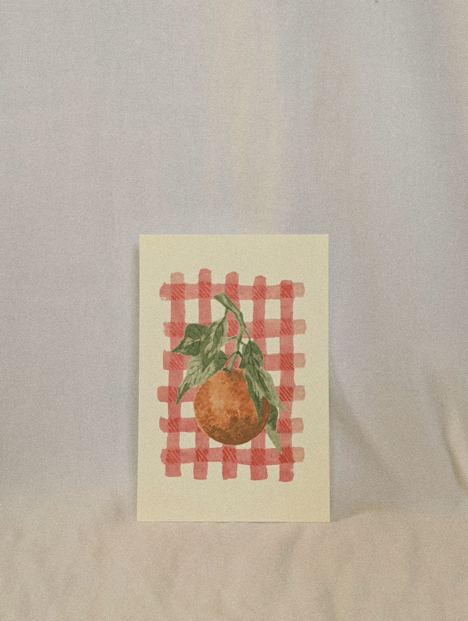 an orange - art print.